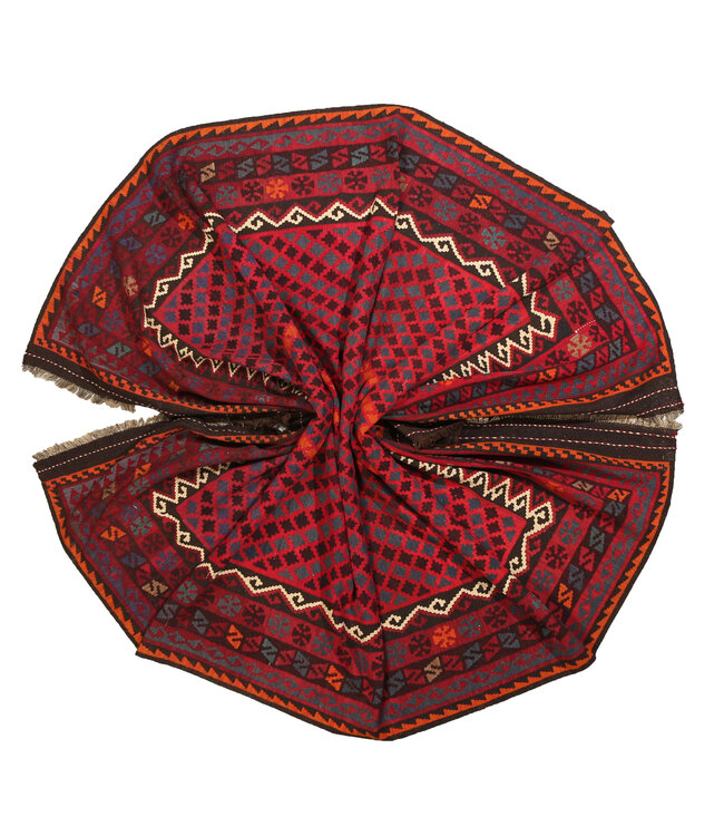 Maimana Handgewebte Orientalisch Wolle Kelim Teppich  392x250 cm