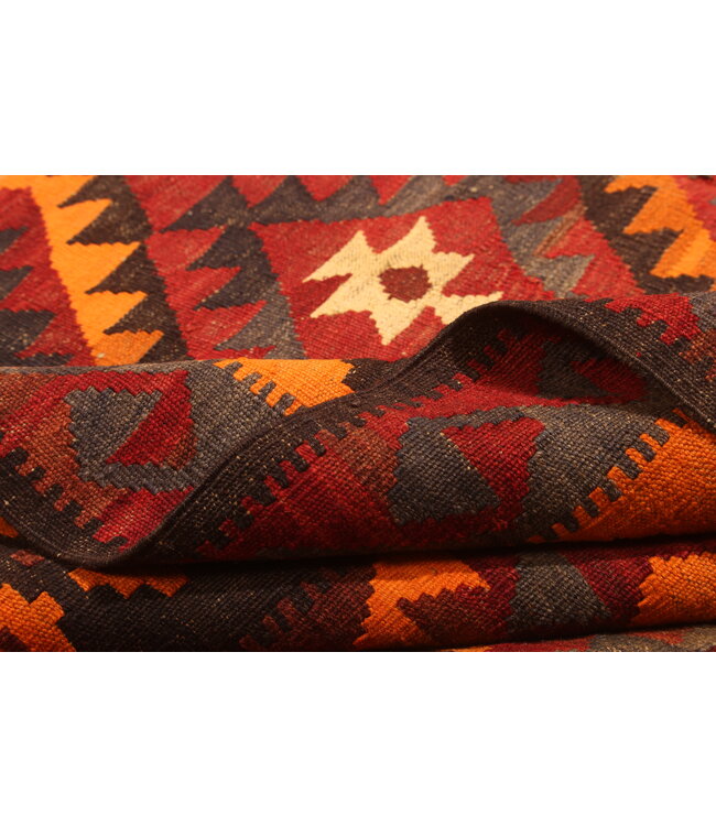 Maimana Hand Woven Afghan Wool Kilim Area Rug  332x235cm