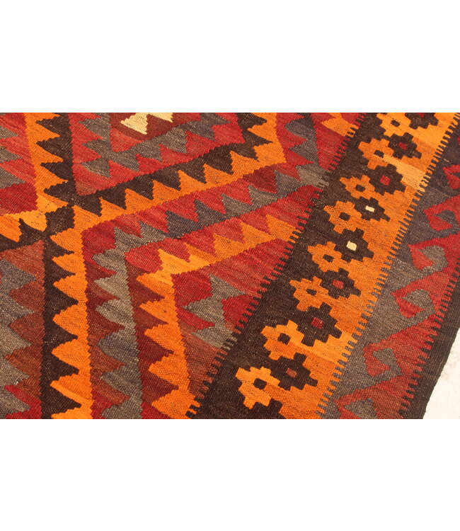 Maimana Hand Woven Afghan Wool Kilim Area Rug  332x235cm