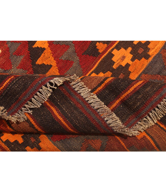 Maimana Handgewebte Orientalisch Wolle Kelim Teppich  332x235cm