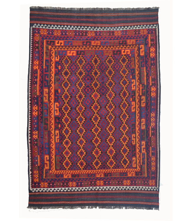 298x201 cm Hand Woven Afghan Wool Kilim Area Rug  Antique kelim