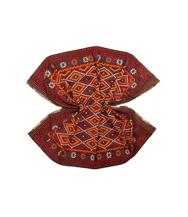 Maimana 295x233 cm Handgewebte Orientalisch Wolle Kelim Teppich  Kelim