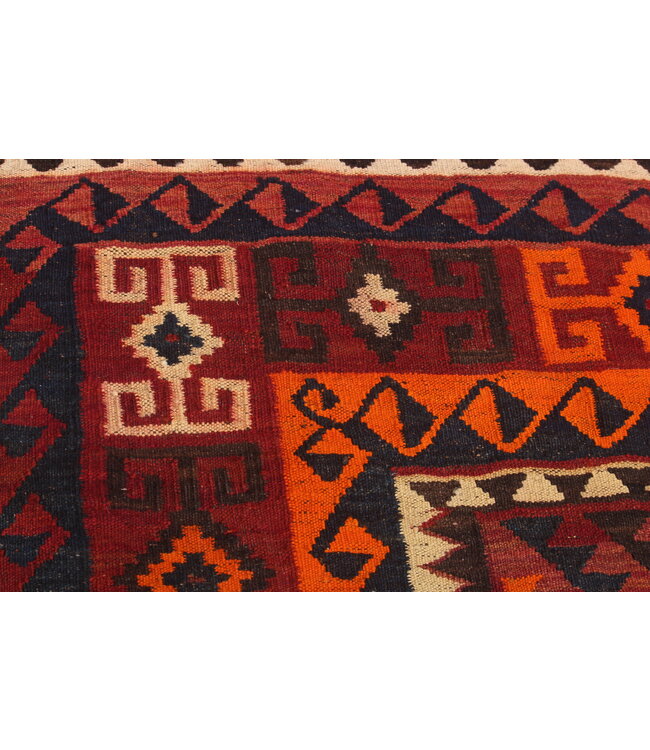 Maimana Handgewebte Orientalisch Wolle Kelim Teppich  Kelim   387x258 cm