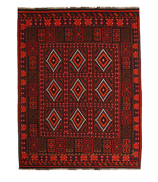 Kelimshop Maimana  Handgemaakt Oosters Kelim Wol Vloerkleed  kelim 306x234 cm