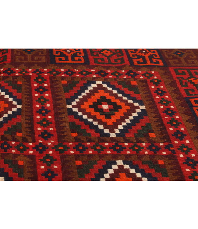 Maimana Handgewebte Orientalisch  Kelim  Wolle Teppich  Kelim 306x234 cm
