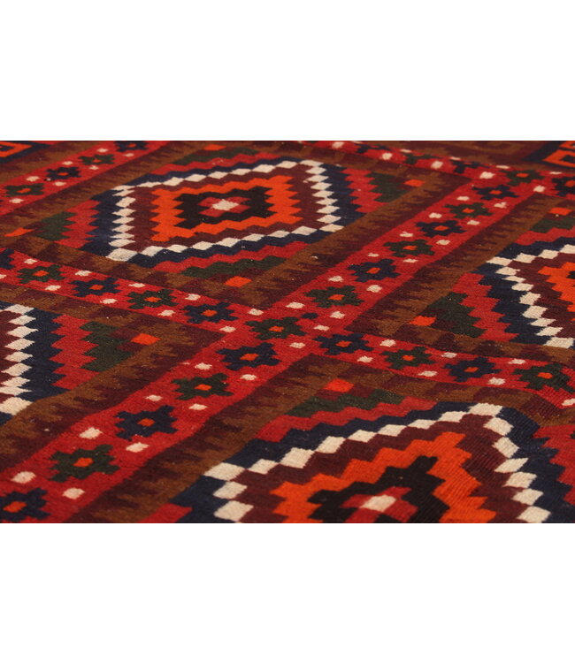 Maimana Handgewebte Orientalisch  Kelim  Wolle Teppich  Kelim 306x234 cm
