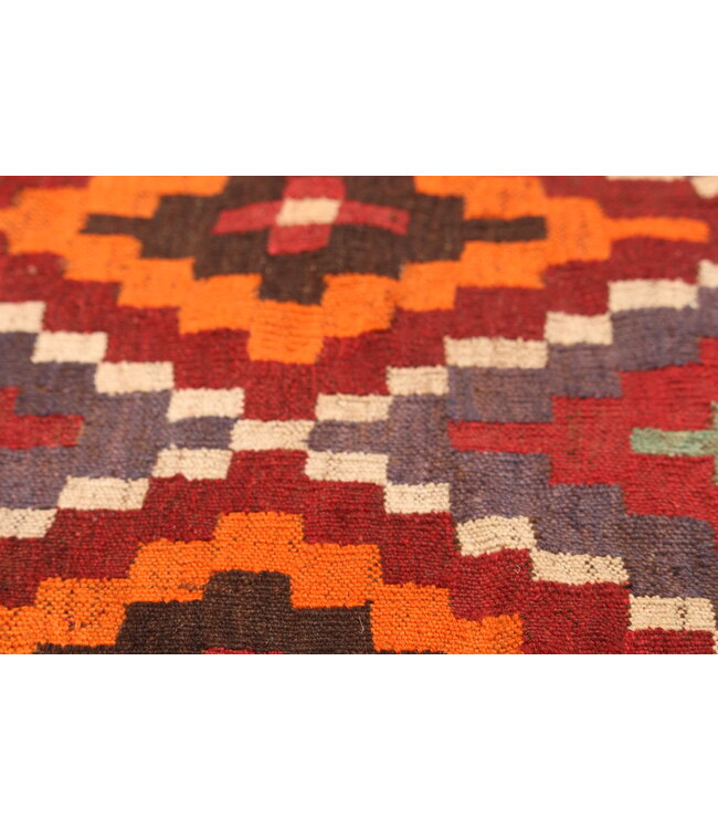 Maimana Hand Woven Afghan Wool Kilim Area Rug   kelim 379x264cm