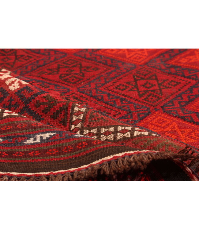 Maimana Hand Woven Afghan Wool Kilim Area Rug   kelim 395x278cm