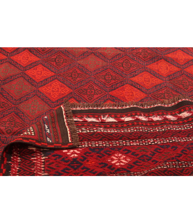 Maimana Handgewebte Orientalisch  Kelim  Wolle Teppich  Kelim 395x278cm