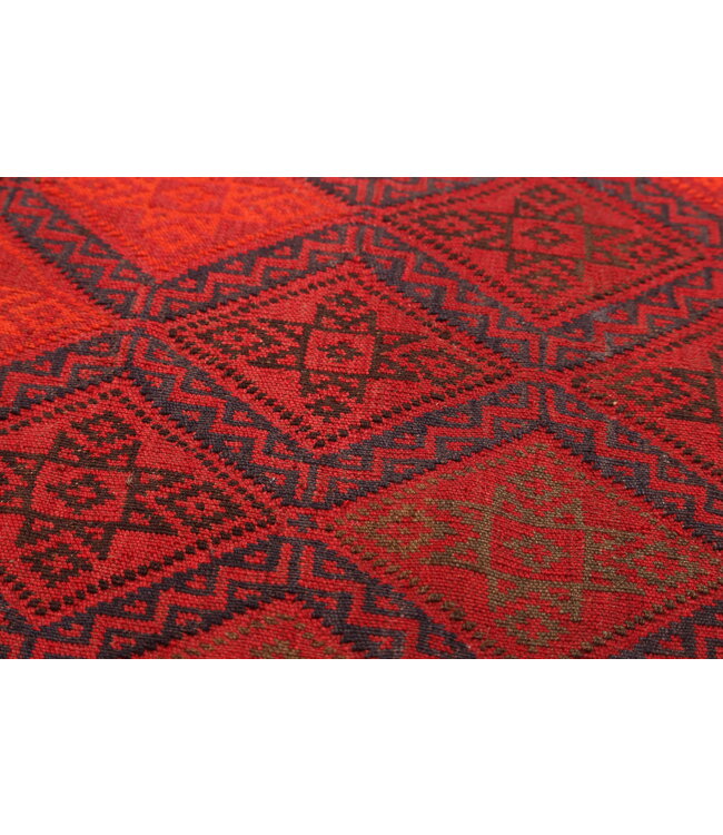 Maimana Hand Woven Afghan Wool Kilim Area Rug   kelim 395x278cm