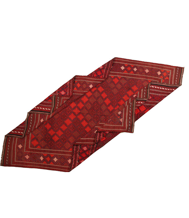 Maimana Hand Woven Afghan Wool Kilim Area Rug   kelim 395x278cm