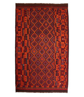 Kelimshop Maimana  Handgemaakt Oosters Kelim Wol Vloerkleed  kelim 466x274cm
