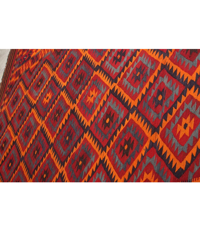 Maimana Hand Woven Afghan Wool Kilim Area Rug   kelim 466x274cm