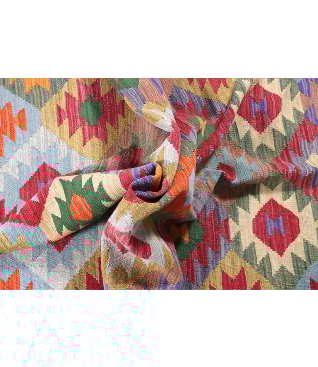 242x175 cm Handgewebter Traditioneller Kelim Teppich Woll