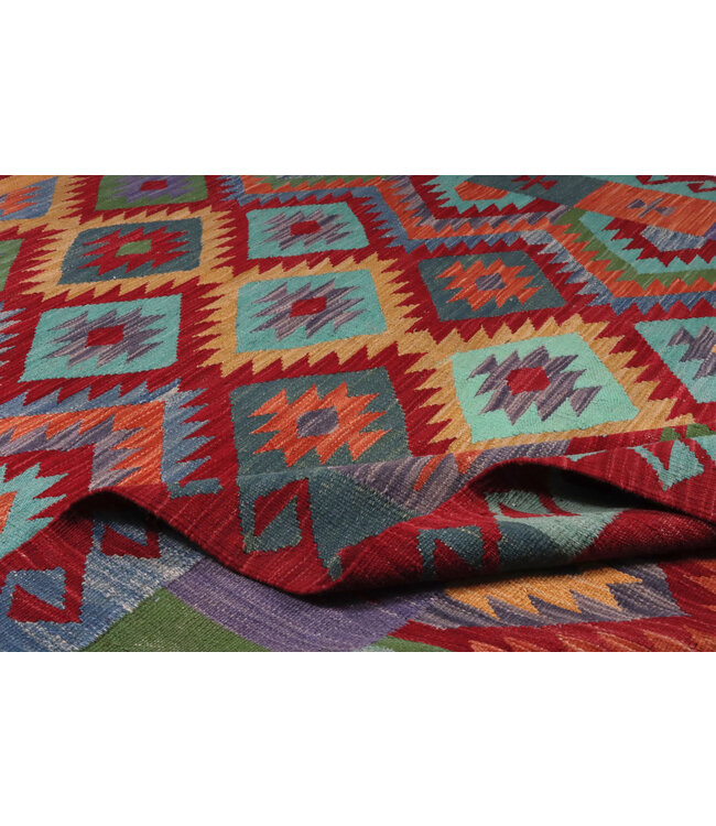 238x170 cm Handgewebter Traditioneller Kelim Teppich Woll