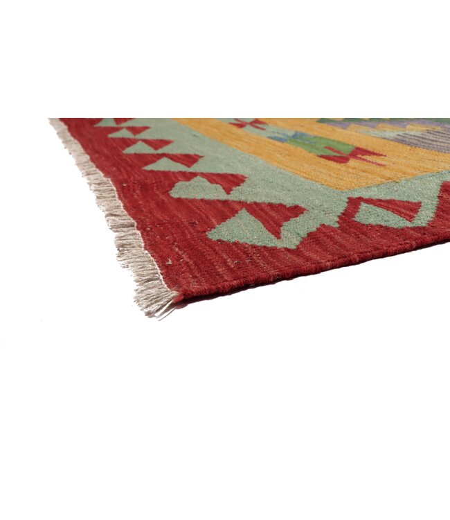 241x172  cm Handwoven Traditional Kelim Area Rug Wool Carpet