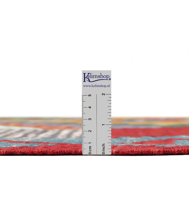 241x172 cm Handgewebter Traditioneller Kelim Teppich Woll