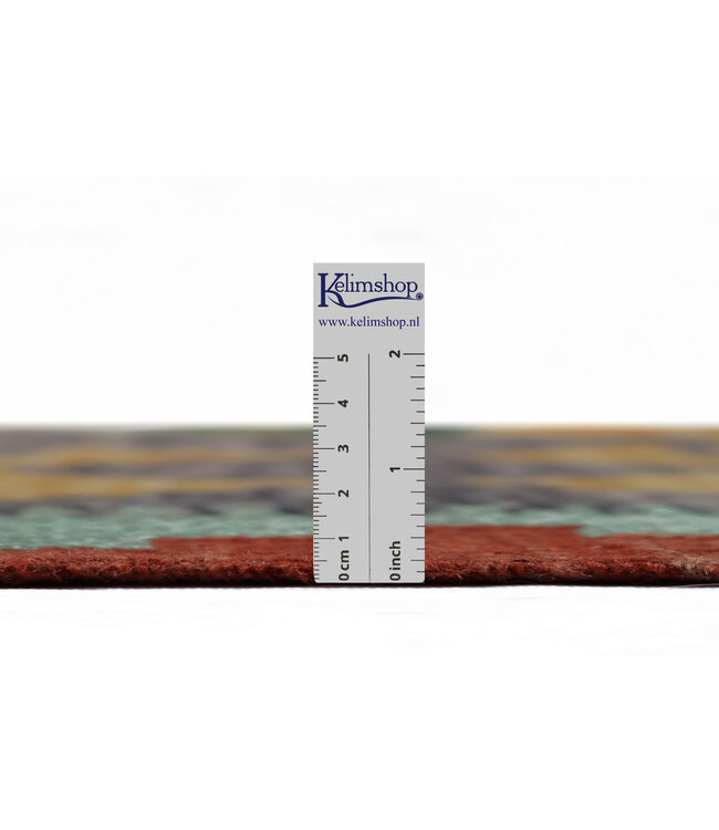 253x177 cm Handgewebter Traditioneller Kelim Teppich Woll