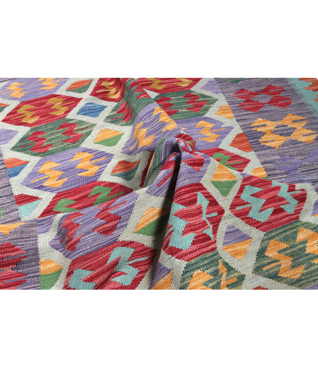 253x177 cm Handgewebter Traditioneller Kelim Teppich Woll