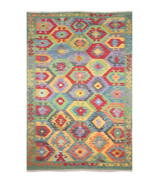 Kelimshop 248x172 cm Handgewebter Traditioneller Kelim Teppich Woll Kelimshop 248x172 cm Handgewebter Traditioneller Kelim Teppich Woll
