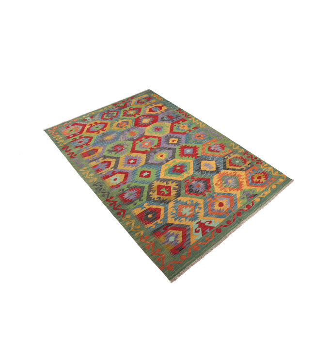 248x172 cm Handgewebter Traditioneller Kelim Teppich Woll