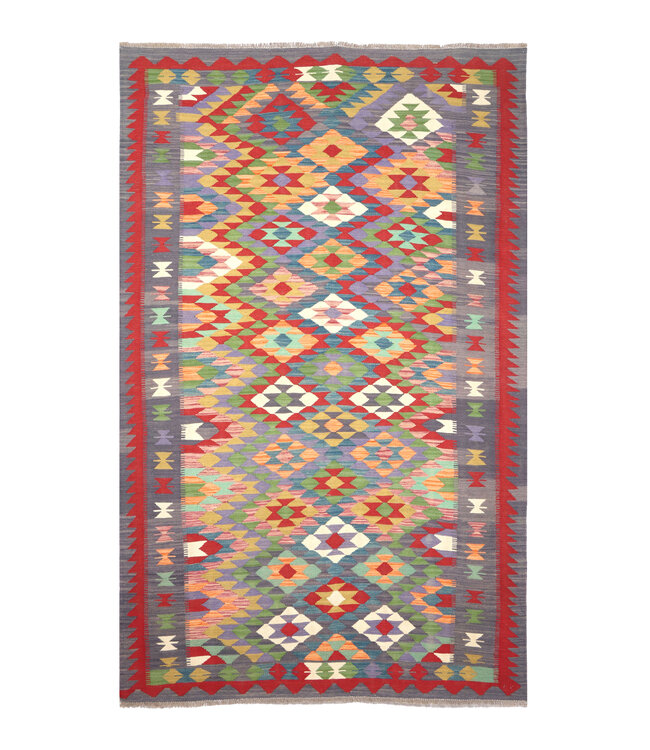 270x171 cm Handwoven Traditional Kelim Area Rug Wool Carpet
