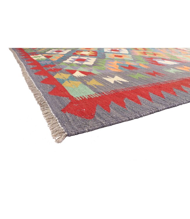 270x171 cm Handgeweven Traditionele Kelim Vloerkleed Wol Tapijt