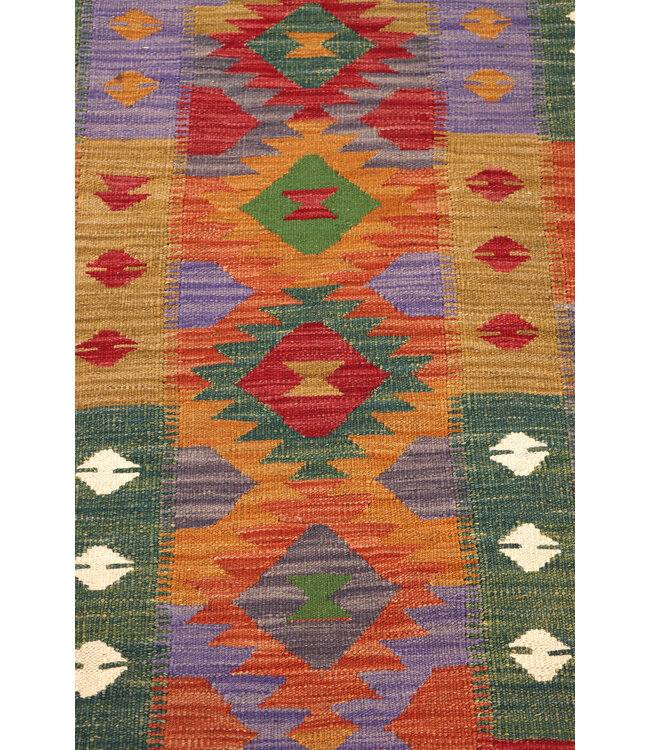 Handwoven Kelim Runner 295x82 cm Wool Rug