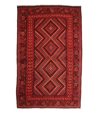 Kelimshop Maimana  Handgemaakt Oosters Kelim Wol Vloerkleed  kelim 393x240cm