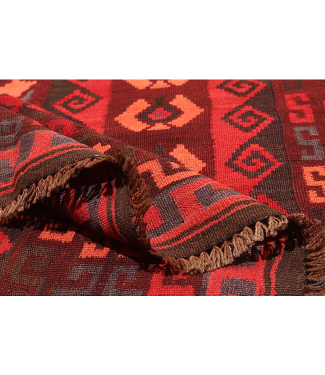 Maimana Hand Woven Afghan Wool Kilim Area Rug   kelim 393x240cm