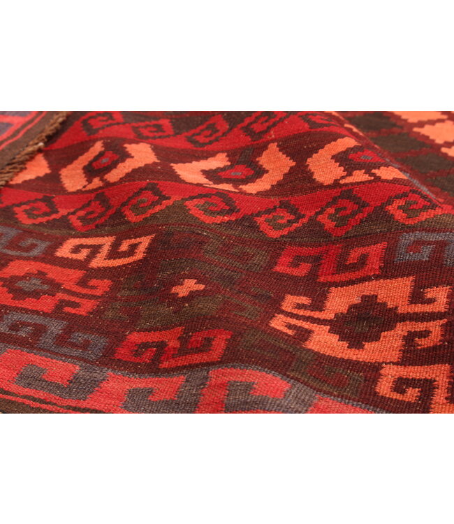 Maimana Handgewebte Orientalisch  Kelim  Wolle Teppich  Kelim 393x240cm