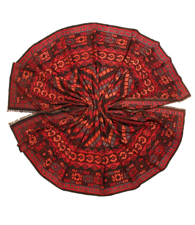 Maimana Handgewebte Orientalisch  Kelim  Wolle Teppich  Kelim 393x240cm