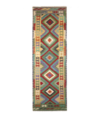 Kelimshop Handwoven Kelim Runner 303x80 cm Wool Rug