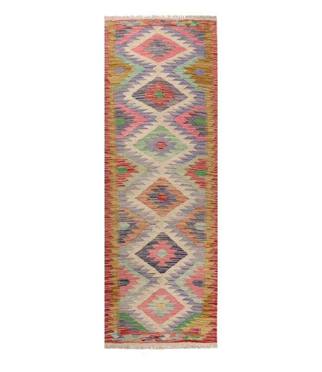Handwoven Kelim Runner 211x71 cm Wool Rug