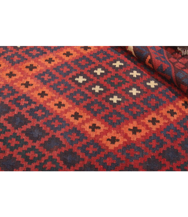 Maimana Handgewebte Orientalisch  Kelim  Wolle Teppich  Kelim  329x243cm