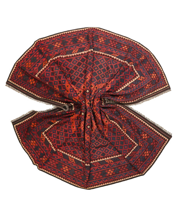 Maimana Handgewebte Orientalisch  Kelim  Wolle Teppich  Kelim  329x243cm