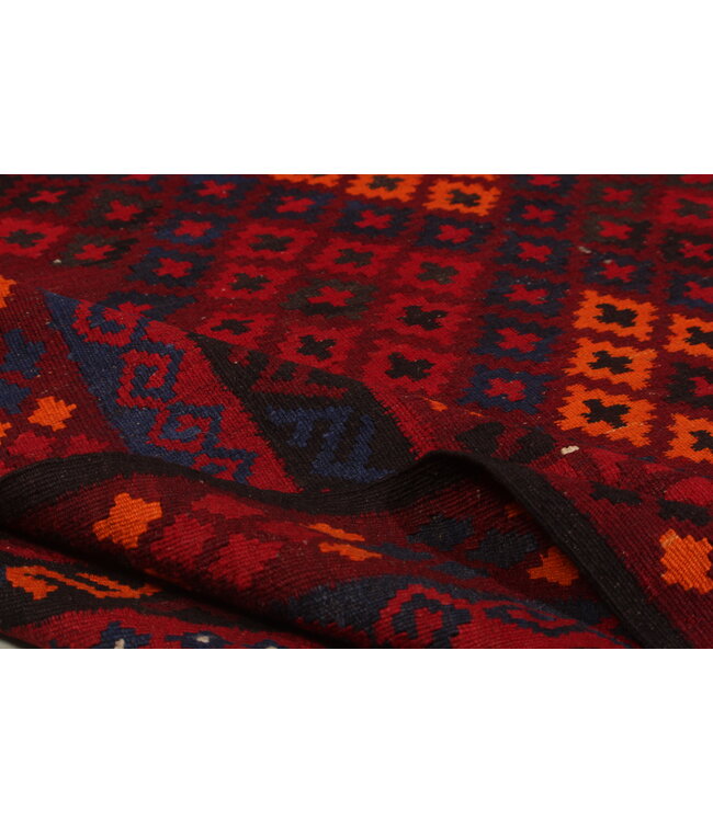 Maimana Hand Woven Afghan Wool Kilim Area Rug   kelim   305x229cm