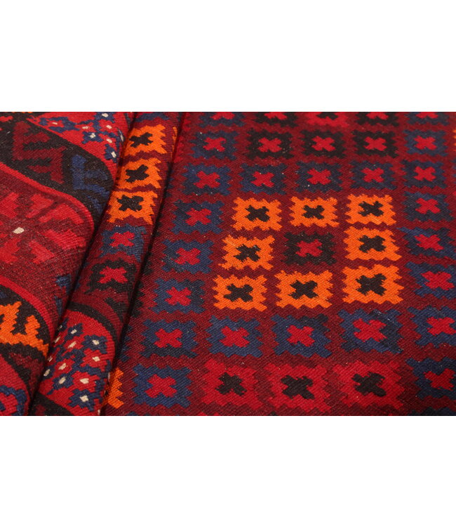 Maimana Handgewebte Orientalisch  Kelim  Wolle Teppich  Kelim   305x229cm