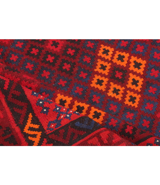 Maimana Hand Woven Afghan Wool Kilim Area Rug   kelim   305x229cm