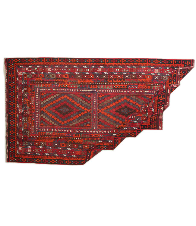 Maimana Hand Woven Afghan Wool Kilim Area Rug   kelim  485x263cm