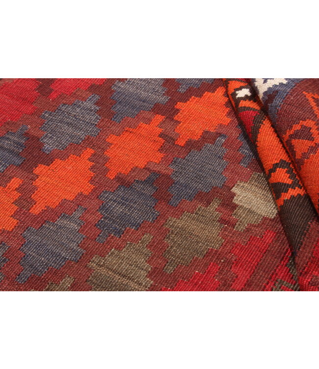 Maimana Hand Woven Afghan Wool Kilim Area Rug   kelim  485x263cm