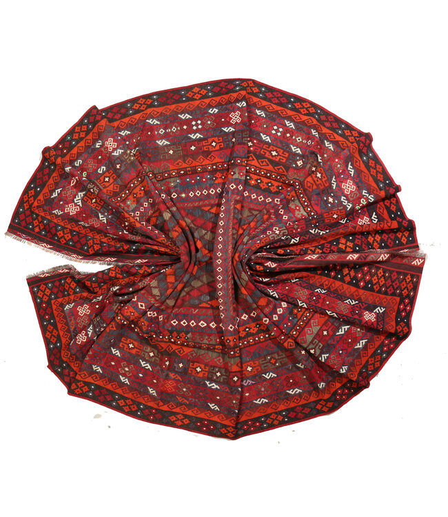 Maimana Handgewebte Orientalisch  Kelim  Wolle Teppich  Kelim  485x263cm