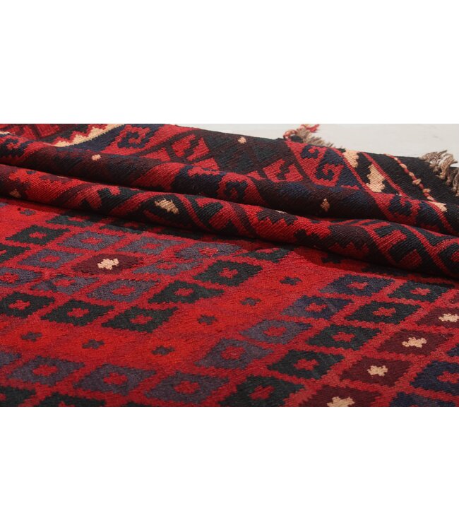 Maimana Hand Woven Afghan Wool Kilim Area Rug   kelim  389x236cm