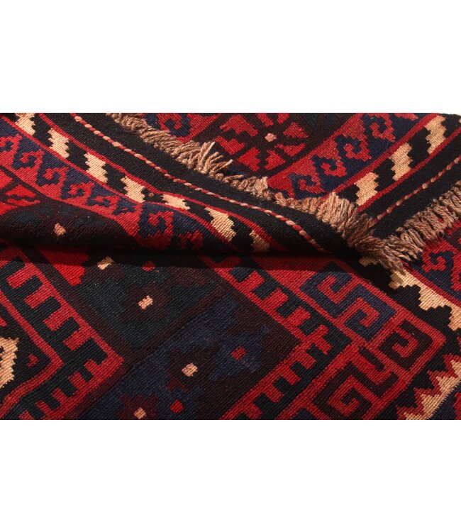 Maimana Handgewebte Orientalisch  Kelim  Wolle Teppich  Kelim  389x236cm