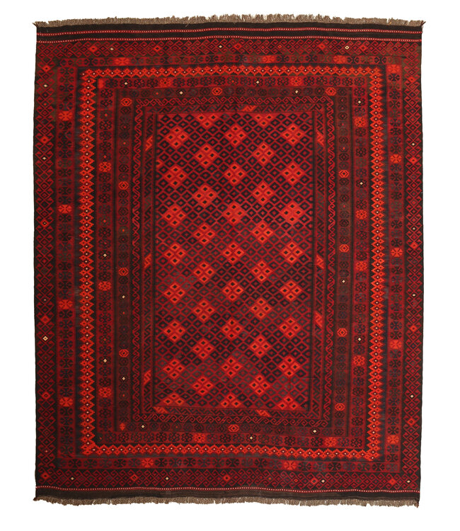 Maimana Hand Woven Afghan Wool Kilim Area Rug   kelim  303x254cm