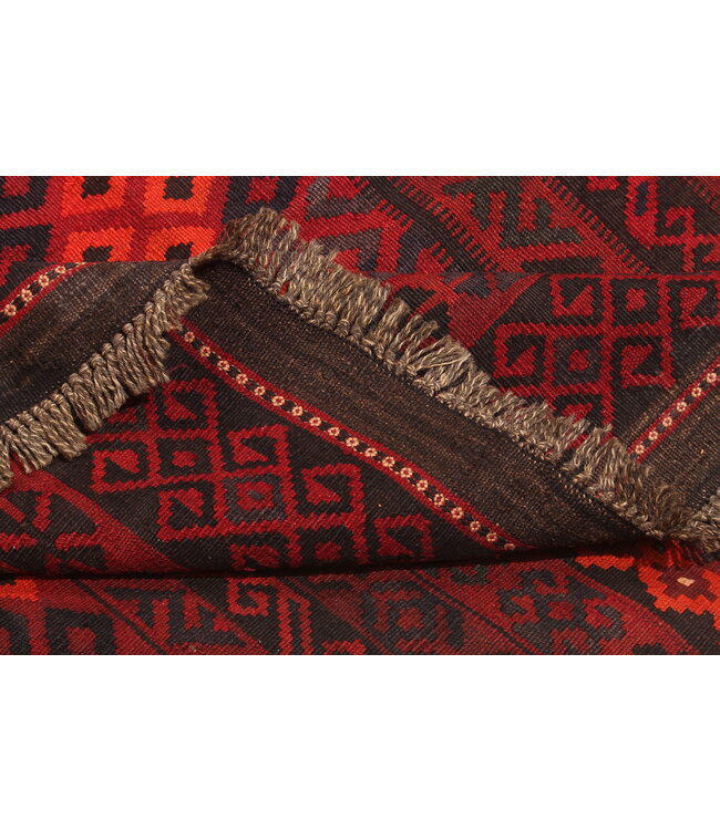 Maimana Handgewebte Orientalisch  Kelim  Wolle Teppich  Kelim 303x254cm