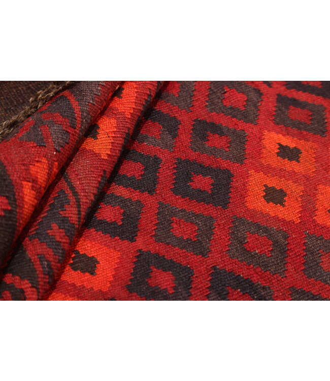 Maimana Hand Woven Afghan Wool Kilim Area Rug   kelim  303x254cm