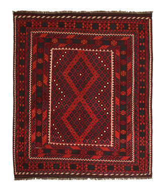 Kelimshop Maimana  Handgewebte Orientalisch Wolle Kelim Teppich  Kelim 295x231cm