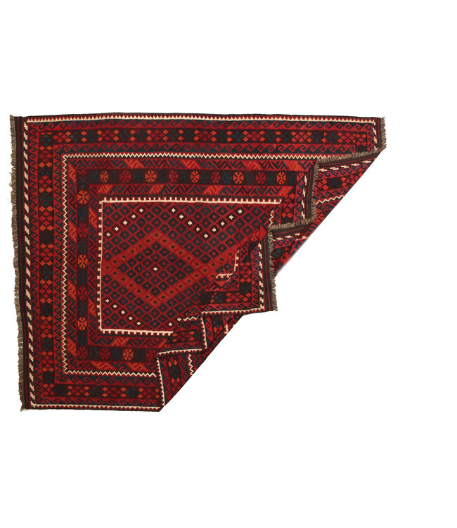 Maimana Hand Woven Afghan Wool Kilim Area Rug  295x231cm
