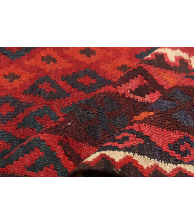 Maimana Handgewebte Orientalisch  Kelim  Wolle Teppich  Kelim 295x231cm